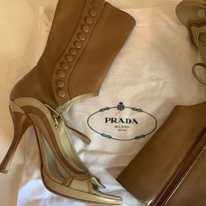 Prada Fairy Sandal/Bootie 39